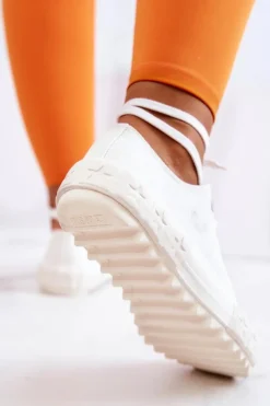 Damskie Trampki Tenisówki BIG STAR JJ274509 Białe