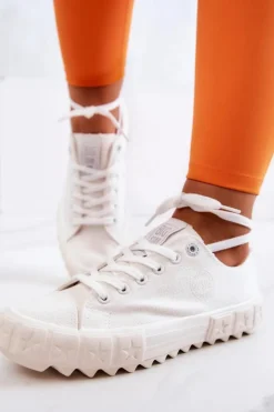 Damskie Trampki Tenisówki BIG STAR JJ274509 Białe