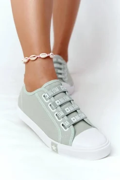 Damskie Trampki Ze Ściągaczami BIG STAR HH274097 Zielone