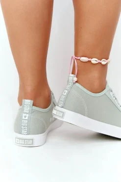 Damskie Trampki Ze Ściągaczami BIG STAR HH274097 Zielone