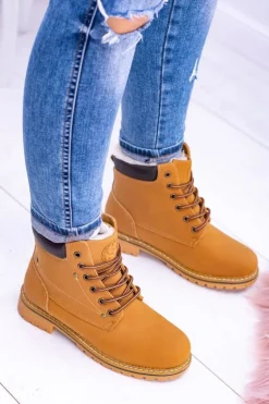 Damskie Traperki Timberki z Futerkiem Smith's Polari