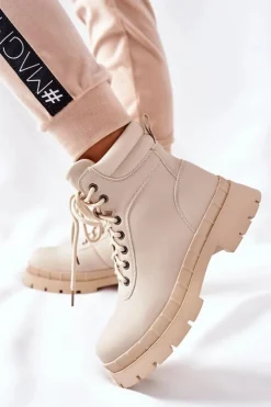 Damskie Trapery Beżowe Mustgrow