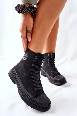 Damskie Trapery Big Star II274351 Czarne