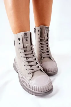 Damskie Trapery Big Star II274350 Szare