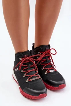 Damskie Trapery Buty Sportowe Big Star KK274217 Memory Foam System Czarne