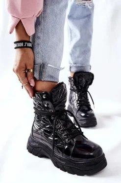 Damskie Trapery Czarne Ismobe