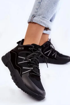 Damskie Trapery Memory Foam Big Star KK274218 Czarne