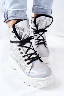 Damskie Trapery Srebrne Ismobe