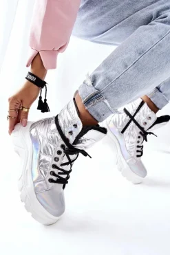 Damskie Trapery Srebrne Ismobe