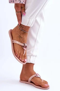 Damskie Wegańskie Klapki Japonki ZAXY JJ285032 Nude