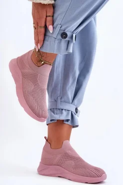 Damskie Wsuwane Buty Sportowe Różowe Claris