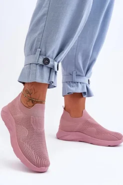 Damskie Wsuwane Buty Sportowe Różowe Claris