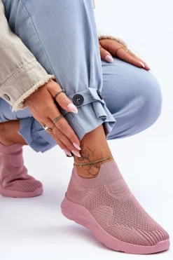 Damskie Wsuwane Buty Sportowe Różowe Claris