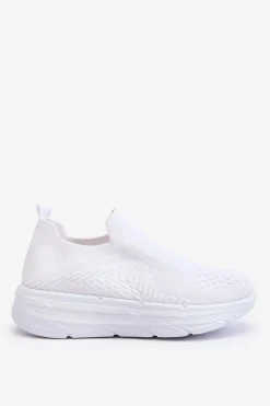 Damskie Wsuwane Buty Sportowe Białe Ferive