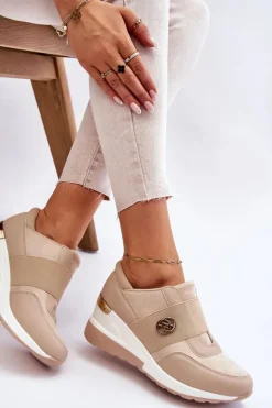 Damskie Wsuwane Buty Sportowe Beżowe Jonas