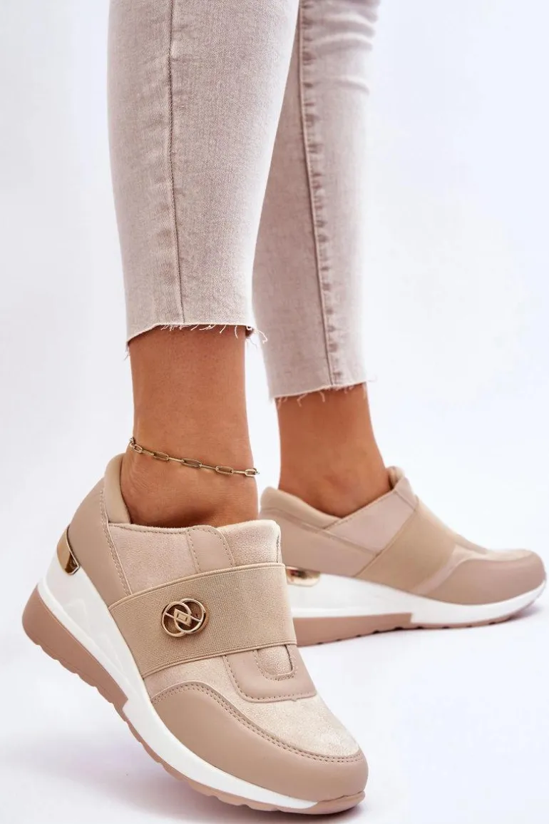 Damskie Wsuwane Buty Sportowe Beżowe Jonas