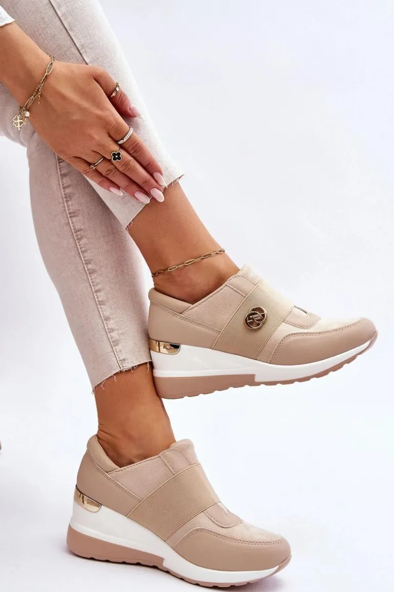Damskie Wsuwane Buty Sportowe Beżowe Jonas