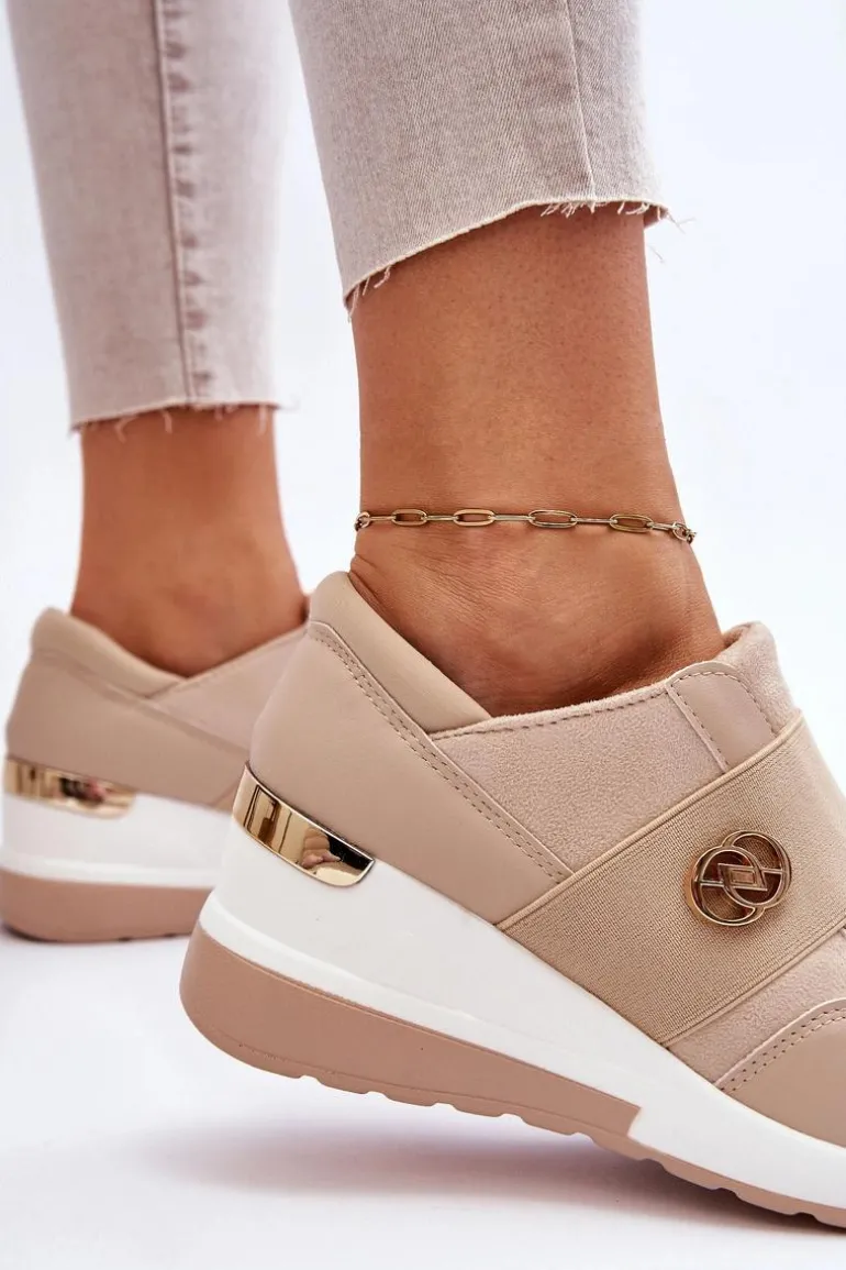 Damskie Wsuwane Buty Sportowe Beżowe Jonas