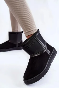 Damskie Wsuwane Śniegowce Big Star KK274614 Czarne