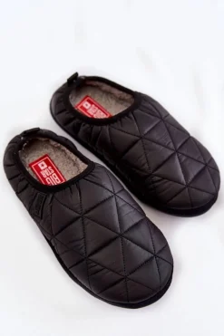 Damskie Wsuwane Papcie Big Star KK274606 Czarne