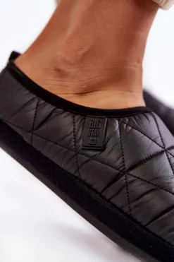 Damskie Wsuwane Papcie Big Star KK274606 Czarne