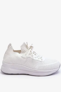 Damskie Wsuwane Sneakersy Cross Jeans LL2R4031C Białe