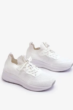 Damskie Wsuwane Sneakersy Cross Jeans LL2R4031C Białe