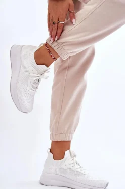 Damskie Wsuwane Sneakersy Cross Jeans LL2R4031C Białe