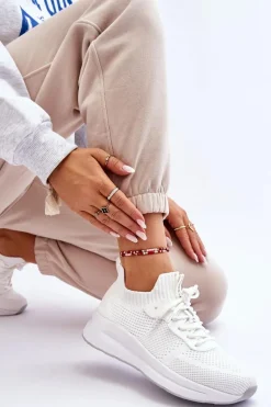 Damskie Wsuwane Sneakersy Cross Jeans LL2R4031C Białe