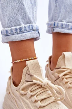 Damskie Wsuwane Sneakersy Big Star LL274714 Beżowe