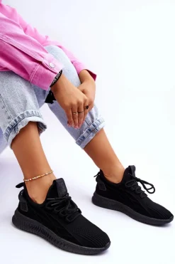 Damskie Wsuwane Sneakersy Big Star LL274711 Czarne