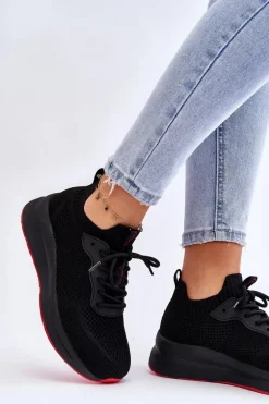 Damskie Wsuwane Sneakersy Cross Jeans LL2R4032C Czarne