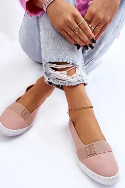 Damskie Wsuwane Tenisówki Big Star LL274202 Nude