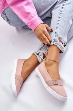 Damskie Wsuwane Tenisówki Big Star LL274202 Nude