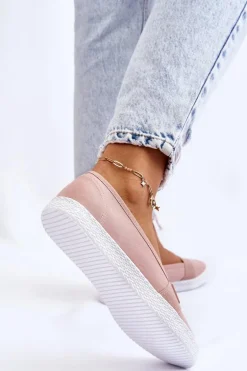 Damskie Wsuwane Tenisówki Big Star LL274202 Nude