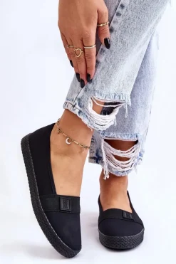 Damskie Wsuwane Tenisówki Big Star LL274200 Czarne