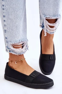 Damskie Wsuwane Tenisówki Big Star LL274200 Czarne