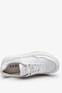 Damskie Wygodne Buty Sportowe GOE LL2N4054 Biało-Beżowe