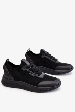 Damskie Wygodne Sneakersy Memory Foam System Big Star LL274414 Czarne