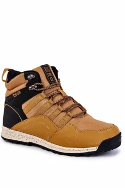 Damskie Wysokie Buty Trekkingowe Big Star KK274609 Camel