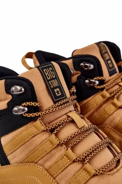 Damskie Wysokie Buty Trekkingowe Big Star KK274609 Camel