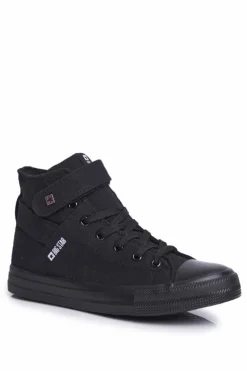 Damskie Wysokie Trampki Big Star FF274578 Czarne