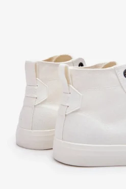 Damskie Wysokie Trampki Materiałowe Big Star LL274445 Białe