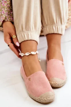 Damskie Zamszowe Espadryle Różowe Joaquin