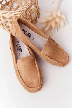 Damskie Zamszowe Mokasyny Beżowe San Marino