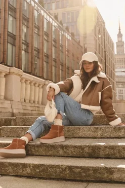 Damskie Zamszowe Śniegowce Maciejka 06257-29 Brązowe