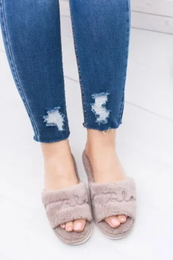 Domowe Damskie Klapki Papcie Coffee Sleeper