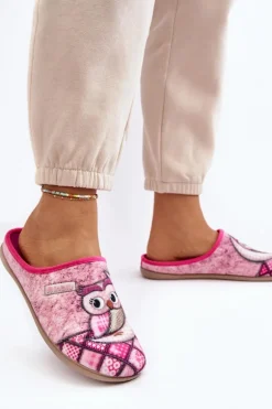 Domowe Klapki Klapki Sowa Inblu GF000018 Różowe