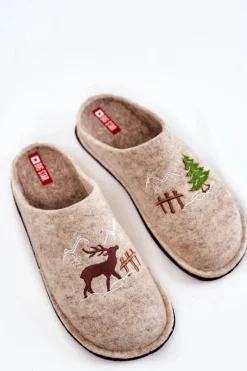 Domowe Papcie Big Star KK276016 Beżowe