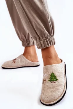 Domowe Papcie Big Star KK276016 Beżowe